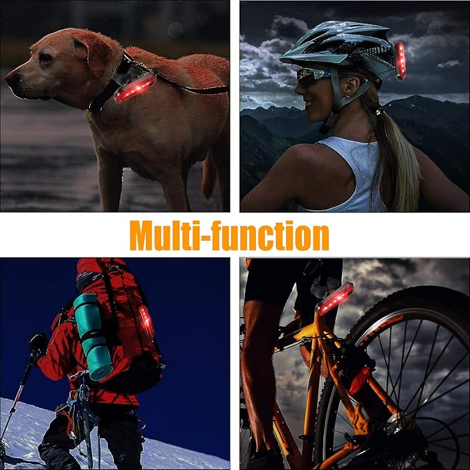 Bike Tail Light, Bicycle Rear Lights USB-C Rechargeable LED Cycling Safety Flashlight with 4 Light Mode for Road Mountain Night Riding & Adults Men Women
