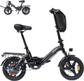 Bodywel Electric Bike for Adults, 14"/16''/20'' Ebike for Commuting, 750W/1500W Peak Motor Electric Bicycles, Foldable EBikes for Adults and Teens