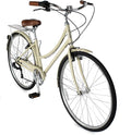 MICARGI 24/26 Inch Adult Cruiser Bicycle Hybrid Bike 1/7 Speeds Commuter Bike for Women, Men, Seniors,Step-Through or Step-Over Bike Steel Frame Multi Colors Style