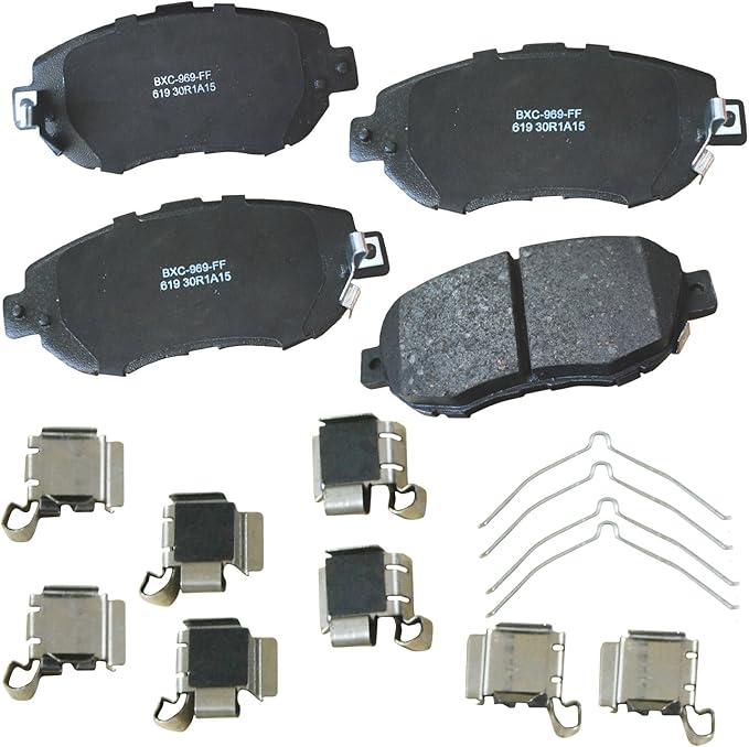 Bendix Premium SBC619 Ceramic Front Brake Pads for Lexus GS300 2005-1993, GS400 2000-1998, GS430 2005-2001, IS300 2005-2001, SC430 2010-2002, Toyota Supra 1998-1993