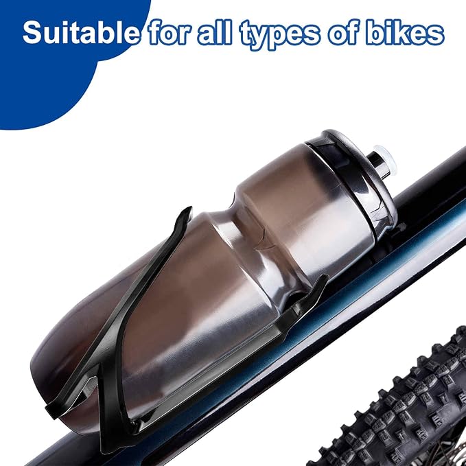 HARFINGTON Bicycle Water Bottle Holder Lightweight Universal Bike Bottle Cages Top Load Cycling Cup Holder for MTB Road Gravel