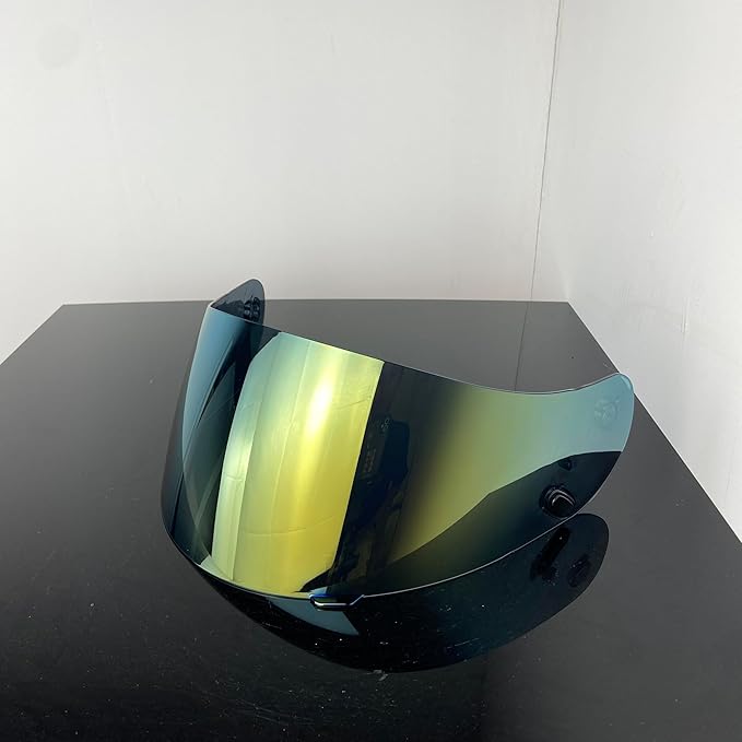 HJ-09 Helmet Visor Replacement,Tinted Motorcycle Helmet Face Shield Sunshield UV Protection for HJC CL-15 (Gold)