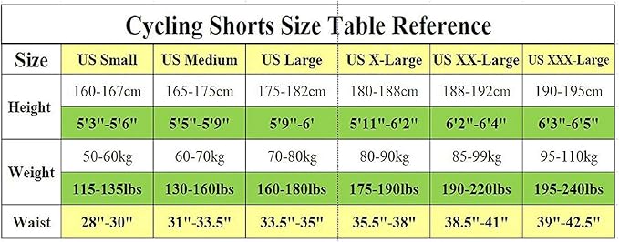 sponeed Men Bike Shorts Cushioned Biking Wear Gear Road Cycling Bottoms