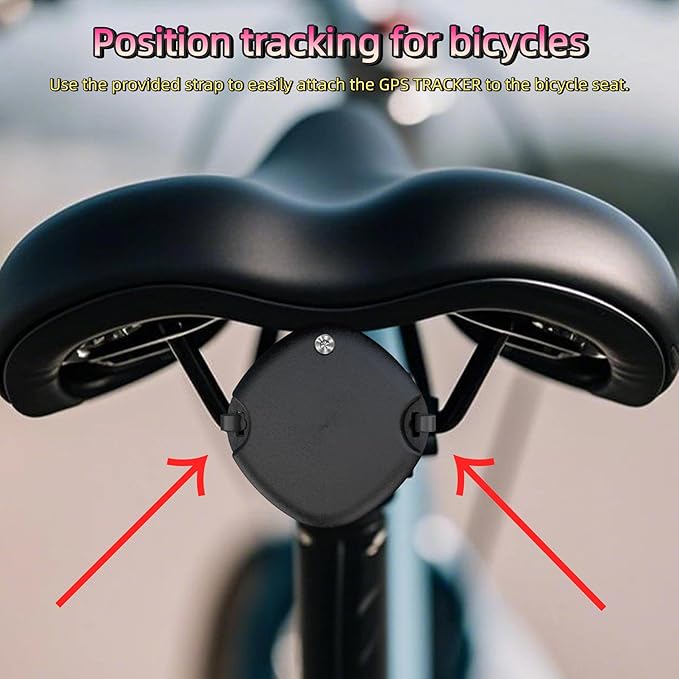 Magnetic Hidden GPS Tracker for Vehicles,Magnetic Waterproof Car Tracker, No Monthly fees, Mini Portable GPS Tracker for Bike,Trucks, Fleet, Motorcycle, Anti-Theft (iOS Only)