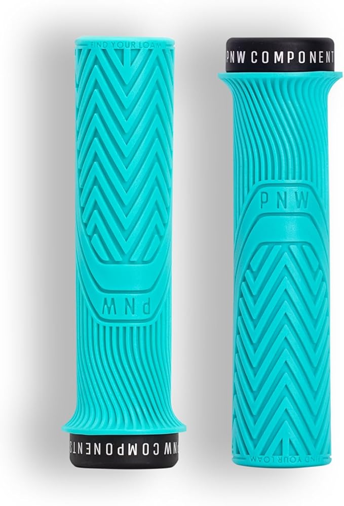 PNW Components Loam MTB Bike Grips – Lock-On Mountain Bike Handlebar Grips – 25A Tacky Rubber – Ergonomic Trail & Enduro Grip – 30mm or 34mm – Multiple Colors