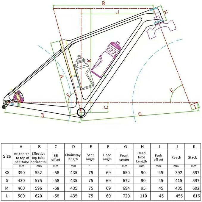 29er Mountain Bikes Frame XS/S/M/L Carbon Disc Brake MTB Frame 12 * 148mm Boost Thru Axle Frame Internal Routing