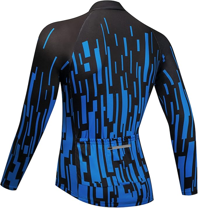 Coconut Ropamo CR Long Sleeve Cycling Jersey Mens, 3+1 Zipper Pockets Bicycle Tops Quick Dry Breathable Biking Shirt