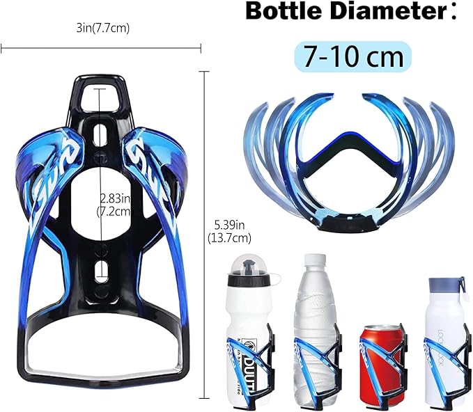 Universal Bike Bottle Cage with BPA-Free 25oz Bottle