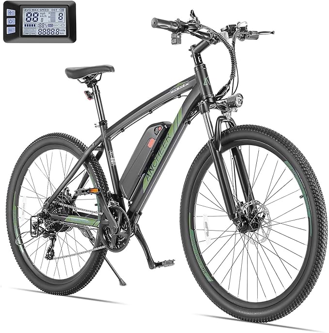 ANCHEER Electric Bike for Adults, Peak 750W Ebike, 3 Hours Fast Charge, 60 Miles Electric Bicycle with 48V/499Wh Battery, 27.5 ''Hummmer Electric Mountain Bike with LCD Display, 21/24 Speed | Peak 750W, Ebike, 3 Hours Fast Charge, 60 Miles, Electric Bi...