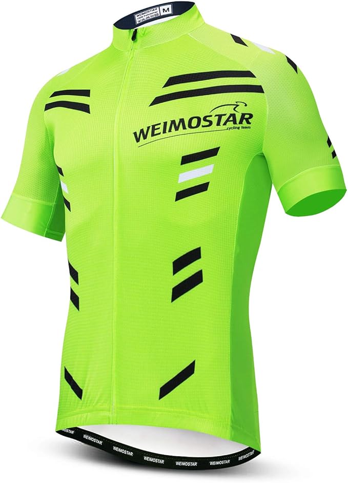 Men's Cycling Jersey Short Sleeve Bike Shirts Bicycle Jacket with Pockets