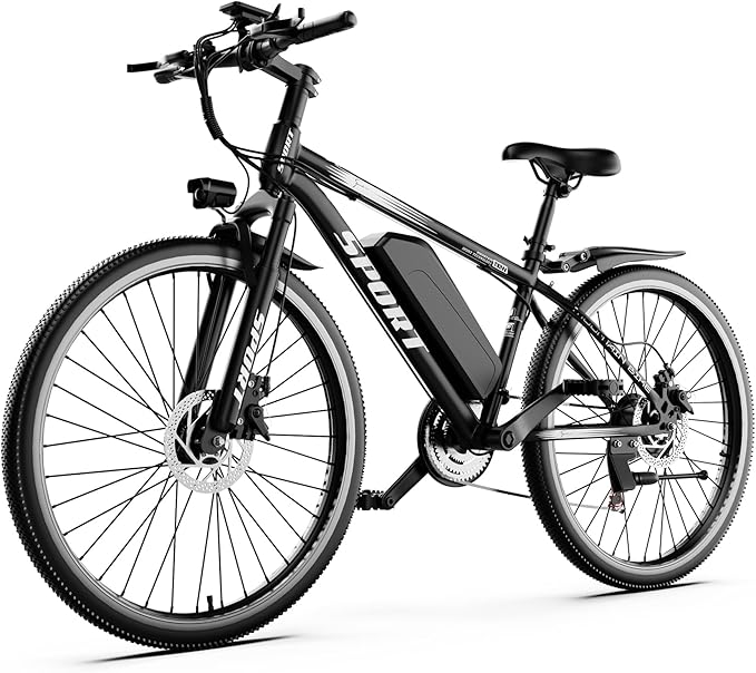 Electric Bike for Adults, 1500W Peak Mountain Ebike with 28 MPH, 65 Miles Range, 7 Speeds, 48V 10Ah Removable Battery 26" Ebike for Commute