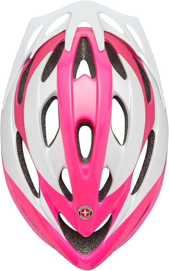 Schwinn Thrasher Helmet for Adults, Size 58-62 cm for Riders Ages 14+, Microshell, Adjustable Dial & Straps, Interior Padding, Air Vents, Lighted or Unlit, Visor, Adult Bike Helmet