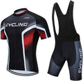 Men's Cycling Jersey Set, Summer Mountain Bike Clothing Short Sleeved Riding Jerseys