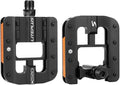 Mountain Bike Pedals- Aluminum Alloy Road Bike Pedals- Folding Mountain Bike Pedals- Anti- Skid Nails Bicycle Pedals- Universal Fit Fooker Pedals 9/16" Compatible