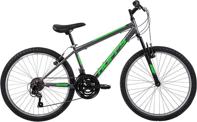 Huffy Stone Mountain Bike for Men and Women, 20”/24”/26”, 6-Speed (20”) or 21-Speed, Front or Dual Suspension (Varies), Multiple Colors, Adjustable Saddle, Shimano Equipped, All-Terrain Tires