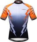 sponeed Men's Cycling Jerseys Tops Biking Shirts Short Sleeve Bike Clothing Full Zipper Bicycle Jacket with Pockets