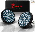 MZS 1157 LED Bulb Motorcycle Turn Signals Running Light Kit, Red Upgraded LED Beads 2" Bullet Style with Dual Color Front or Rear Compatible For Most Family Motorcycles-Pack of 2