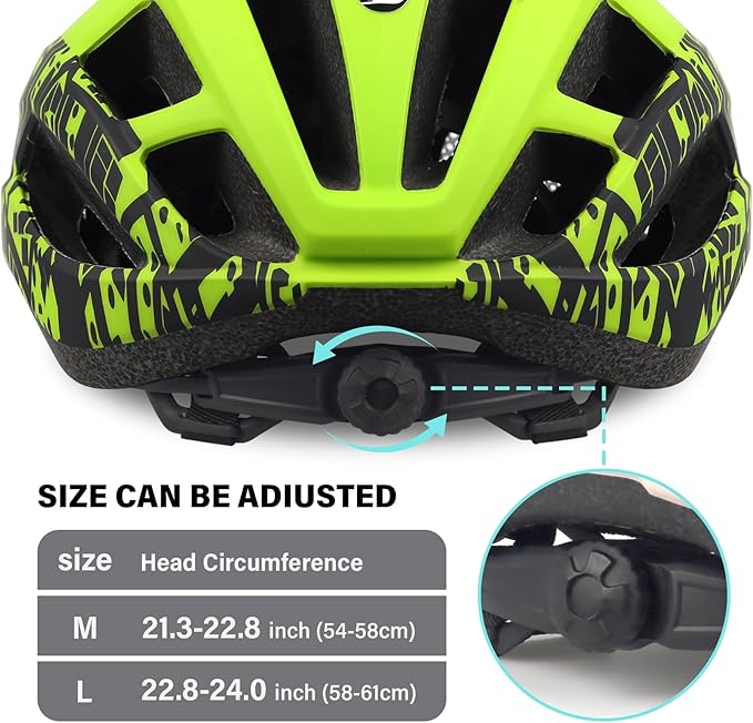 Bike Helmet for Adults Women Men Youth Kids, Lightweight Mountain Road Bicycle Cycling Helmets with Adjustable Dial & Removable Visor