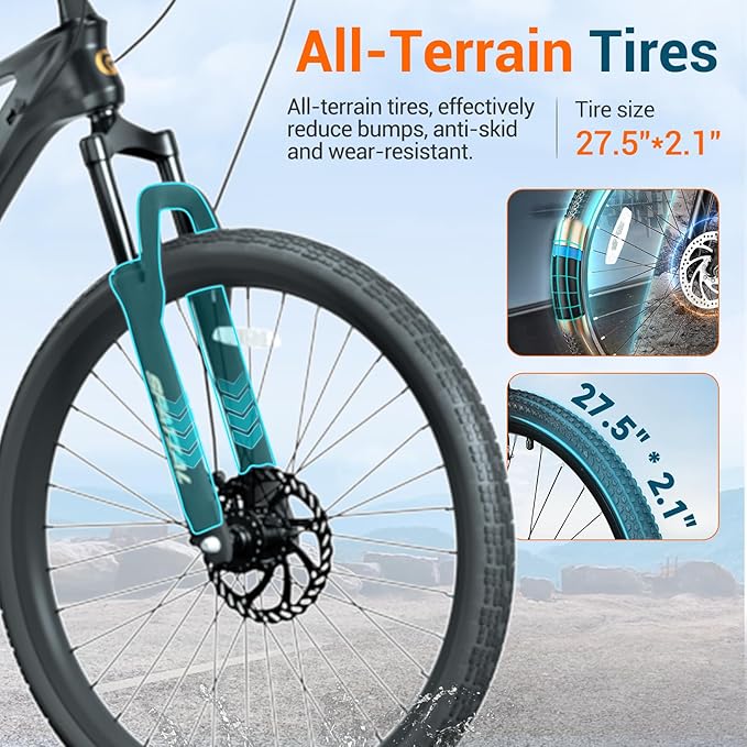 SPATIAL Mountain Bike, 20/24/26/27.5/29 inch Outdoor Cycling Bike,21/8 Speed Lightweight Aluminum Frame | Dual Disc Brakes,Adjustable Ergonomic Seat for Men Women Adult Teens
