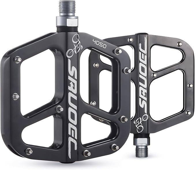 Lightweight Bike Pedals - Non-Slip Mountain and Road Bicycle Pedals for BMX