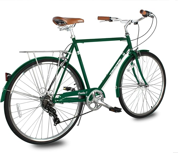 Tracer Osaka Hybrid Bikes for Women/Men,Steel Frame, 7-Speed/Inter-3 Speed, 700c Wheels,City Bike,Comfort Bike,Commuter Bike,Womens Bike Multiple Color