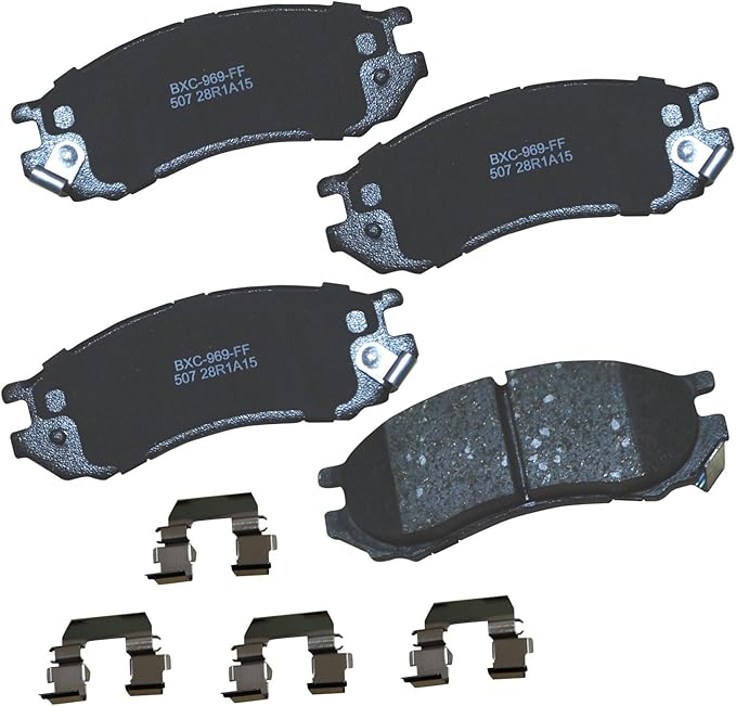Bendix Premium SBC507 Ceramic Front Brake Pads for Saturn SC 1992-1991, SC1 2002-1993, SC2 2002-1993, SL 2002-1991, SL1 2002-1991, SL2 2002-1991, SW1 1999-1993, SW2 2001-1993