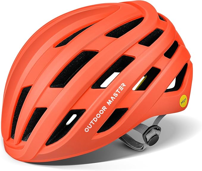 OutdoorMaster MIPS Bike Helmet for Adults-Two Removable Liners & Ventilation in Multi-Environment - Road Bicycle Helmets in Mountain, Motorway for Youth & Adult