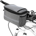 Lixada Bicycle Basket Bike Front Basket Bicycle Insulated Front Bag MTB Bike Handlebar Bag Basket Pannier Cooler Bag with Reflective Strip