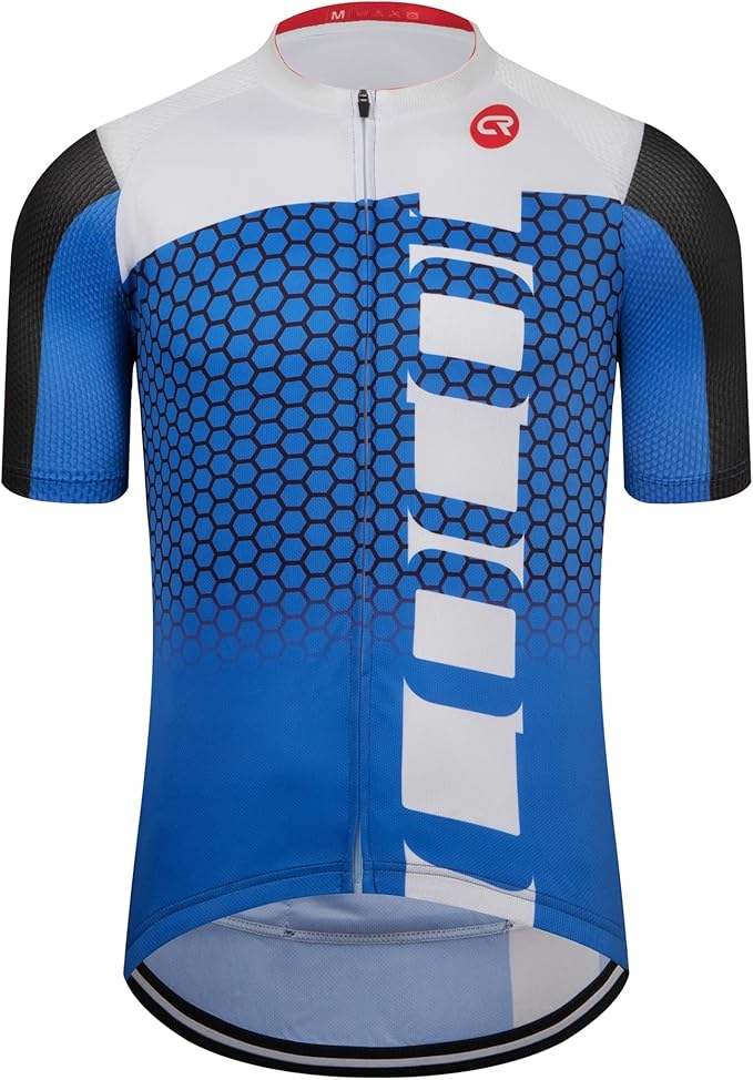 Coconut Ropamo CR Mens Cycling Jersey Short Sleeve Road Bike Shirt with 3+1 Zipper Pockets Breathable Quick Dry