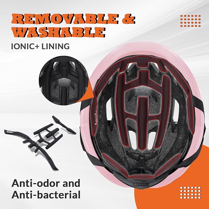 ROCKBROS Bike Helmet for Adults, Size 54-62 cm for Riders, Microshell, Adjustable Dial, Interior Padding, Air Vents, Mountain & Road Bike MTB Commuting