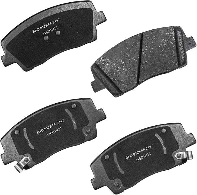 Bendix Premium SBC2117 Ceramic Front Brake Pads for Genesis G70 2023-2019, Kia Stinger 2022-2018
