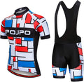 Hotlion Men's Cycling Jersey Set Summer Cycling Clothing Suit Pro Team Bike Clothes Road Biking Outfits Bicycle Kit for Men