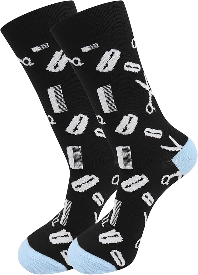 Real Sic Fun Socks for Men and Women - Cozy Cotton Dress Socks with Colorful Designs - Cool, Casual, Wacky Patterned