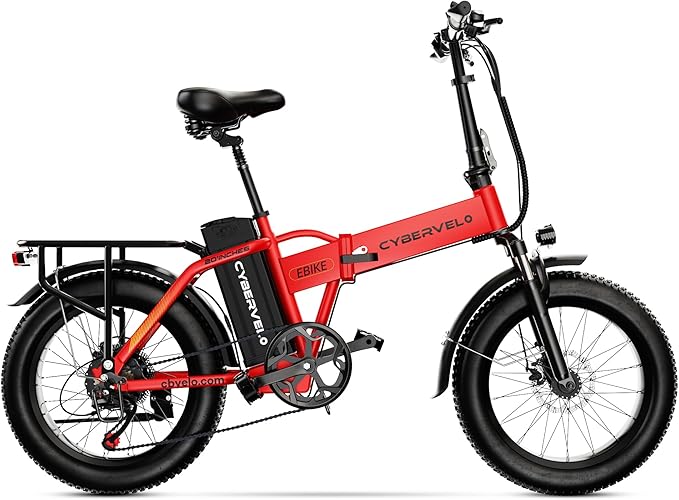Aelith Folding Electric Bike for Adults – 1000W Motor, 20"x3" Fat Tire, 48V Removable Battery, All-Terrain E-Bike with 7-Speed, Front Suspension – Powerful Foldable Ebike for Commuter