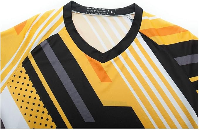 PSPORT Men's Motocross Jersey Long Sleeve Motocross Shirt Men Mountain Dirt Bike Jersey Downhill Riding Racing Clothing Tops