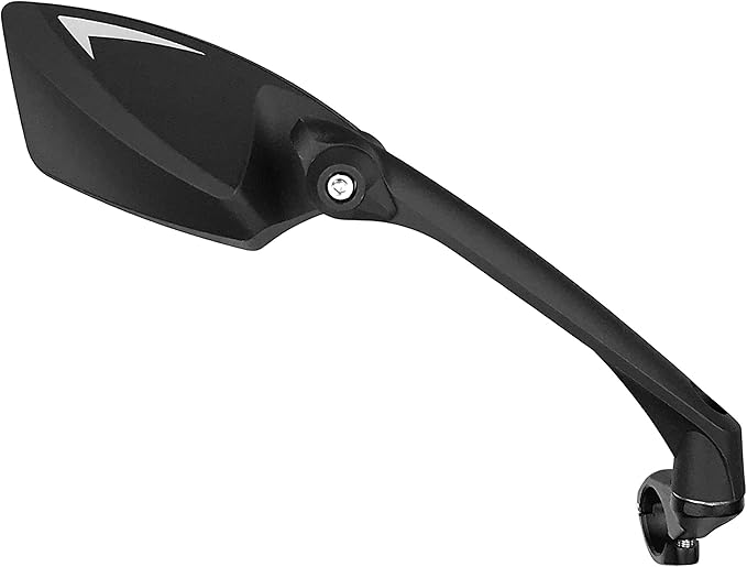MEACHOW New Scratch Resistant Glass Lens,Handlebar Bike Mirror, Rotatable Safe Rearview Mirror, Bicycle Mirror, (Silver Right Side) ME-006RS