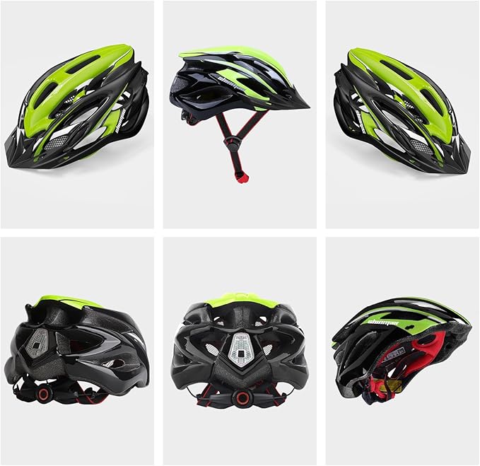Bike Helmet Men Women, Shinmax Bicycle Helmet with Rear Light and Detachable Visor