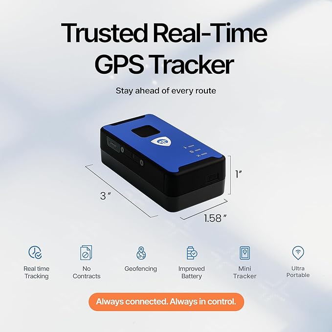 Brickhouse Security Spark Nano 7 GPS Tracker for Vehicles - Covert Car Tracker Device and Fleet GPS Tracker - GPS Tracking Device with App and 4G LTE Coverage in North America - Subscription Required