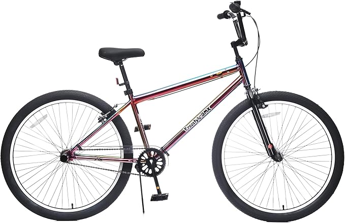 Freestyle Teen Bike Double Disc Brakes 26 inch BMX Bike High-Aluminum/Carbon Steel Frame, for for Teen Bike and Adult Bikes, with 2 Pegs, Bicycles for Men and Women, Multiple Colors