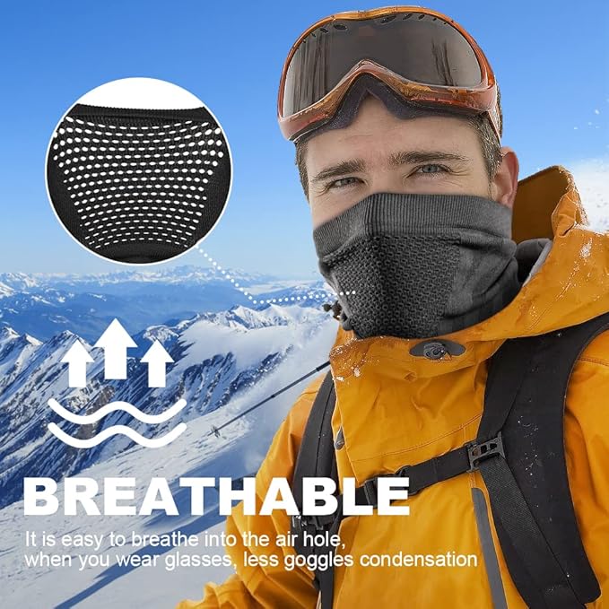 WTACTFUL Winter Neck Warmer Gaiter Windproof Face Mask Balaclava Bandana for Ski Snowboard