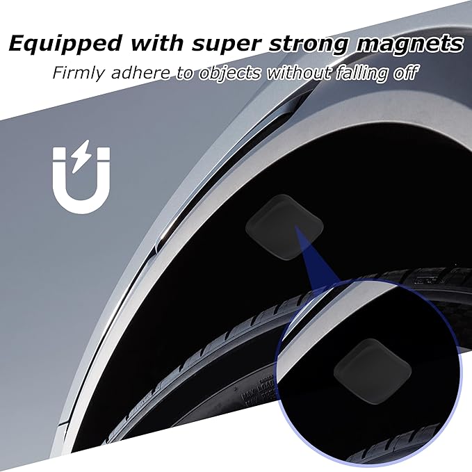 GPS Tracker for Vehicles,Magnetic Waterproof Car Tracker, No Monthly fees, Mini Portable GPS Tracker for Cars, Trucks, Fleet, Motorcycle, Anti-Theft(Apple User)