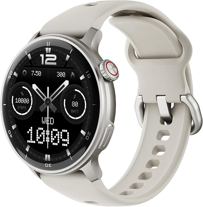 R5G Plus Smartwatch with GPS, Bluetooth Calling, 3ATM Waterproof Build, Custom Watch Faces, 110+ Sports Modes, All-Day Health Tracking, Sleep Insights, Compass, Barometer & Seamless Fitness Support