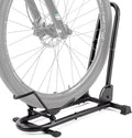 Indoor Bike Floor Stand -Foldable Bike Stand Rack for Garage/Home - Bike Storage Bicycle Parking Rack Fit 26’’-29’’ Mountain Road Bikes E-Bike
