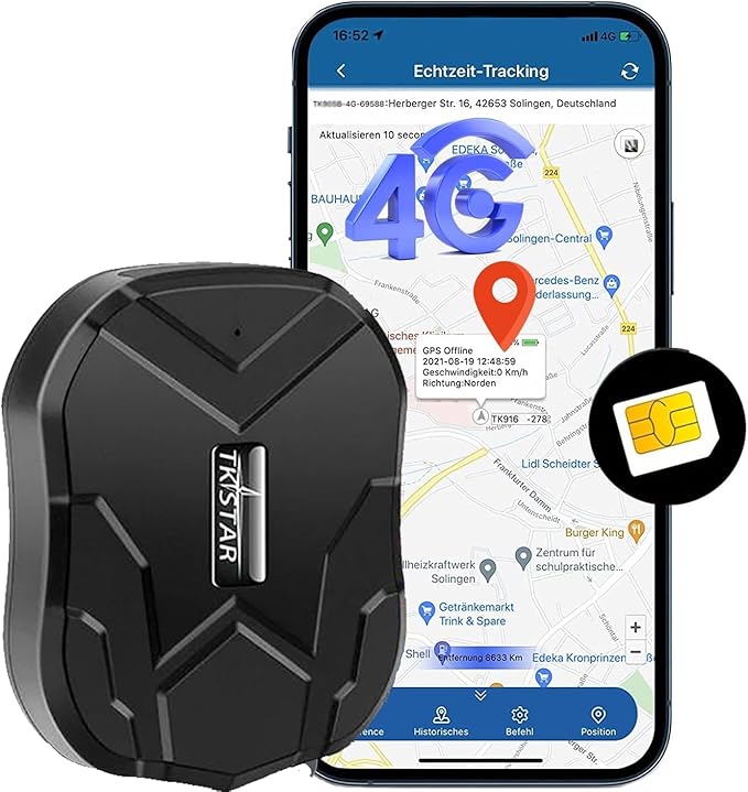 GPS Tracker for Car Tracker Device for Vehicles Hidden Vehicle Car GPS Tracker, Up to 50-Days Long Battery/Magnetic/5000mAh/Built-in SIM Card/Cheap Monthly Fee