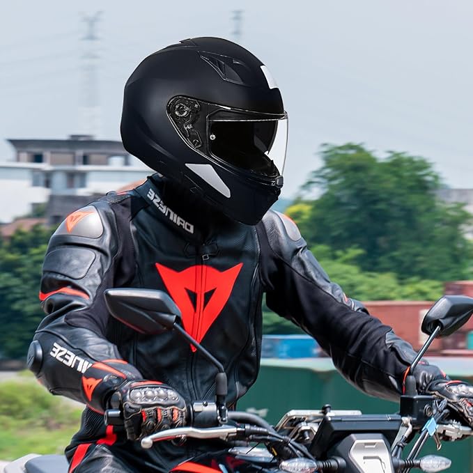 HJ-31 Shield Replacement, HJ-31 Visor Face Shield Compatible With I10/I70 Motorcycle Helmet Visor Accessories (Clear)
