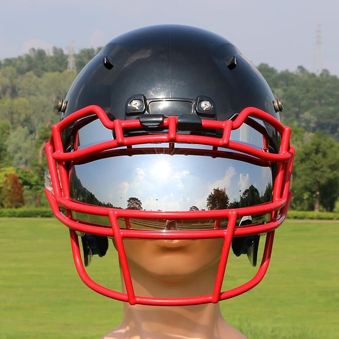 Football Helmet Visor, Scratch Resistant, for Helmet Fits Youth and Adult Football Helmets