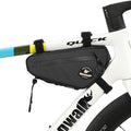 Bicycle Frame Bag Rhinowalk Bike Triangle Bag with Dual Side Mesh Pockets for MTB Road Bike Cycling Commuting (Black,1.3L)
