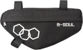 Frame Bag Bicycles Front Top Tube Bag Pouch Cycling Tool Bag for Road and Mountain Bikes, as the pic show, Black