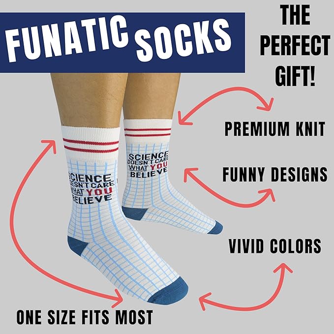 FUNATIC Funny Outdoor Themed Socks for Men Women - Novelty Gifts For Golfing, Fishing, Hunting, Bigfoot, Pickleball, and More