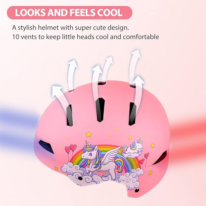 Kids Bike Helmet Ages 3-5-8-14, CPSC ASTM CPSIA Certified Toddler Helmet